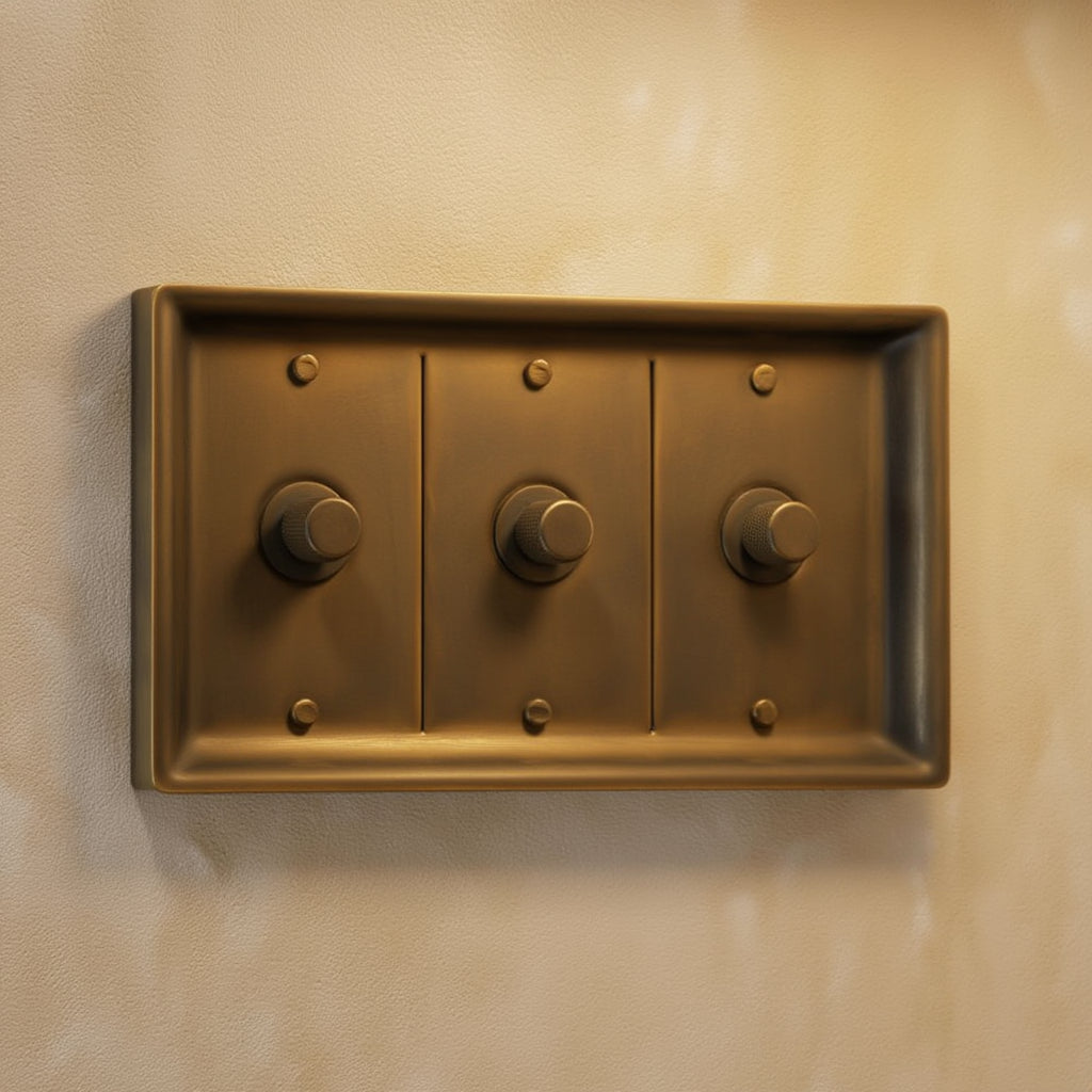 Atelier Dimmer Plate, Triple