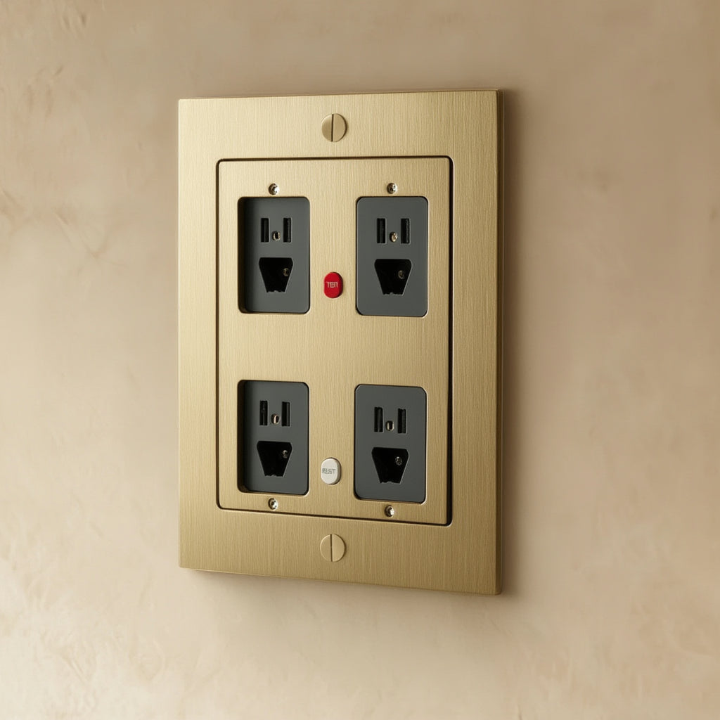 Atelier GFCI Socket Plate, Double