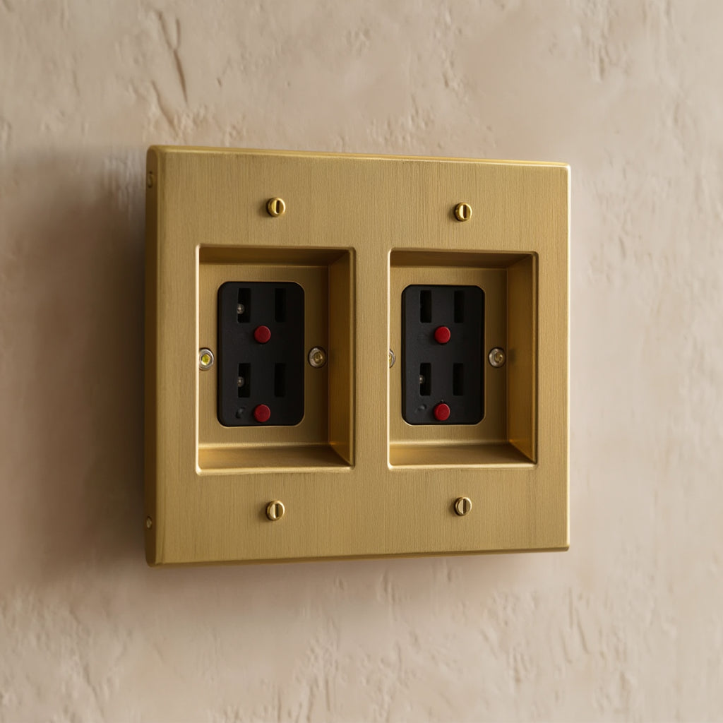 Atelier GFCI Socket Plate, Double
