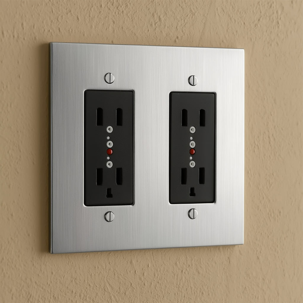 Atelier GFCI Socket Plate, Double