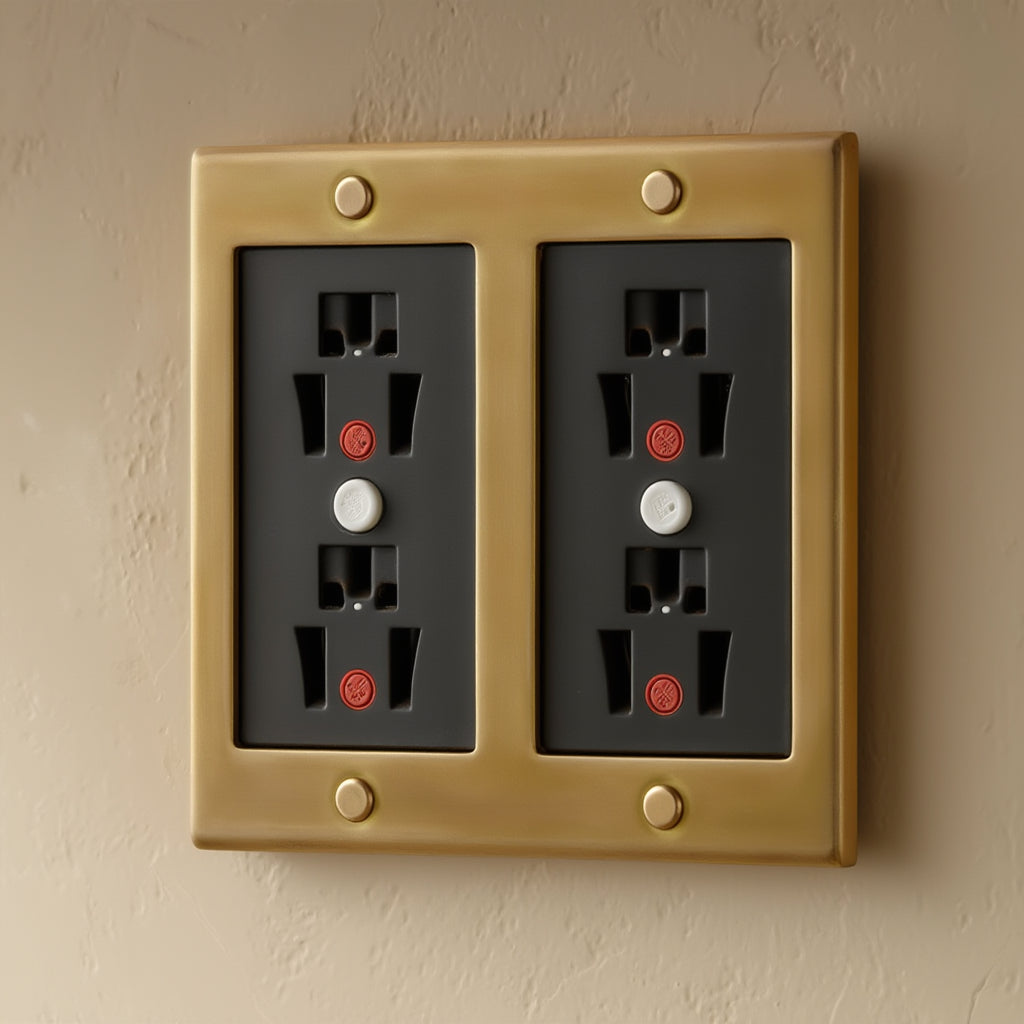 Atelier GFCI Socket Plate, Double