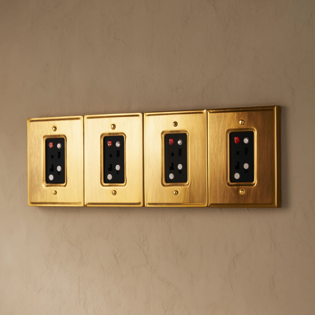 Atelier GFCI Socket Plate, Quad