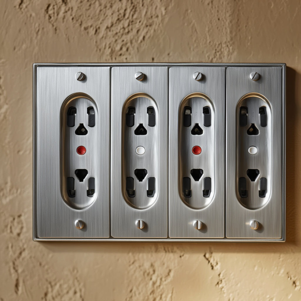 Atelier GFCI Socket Plate, Quad