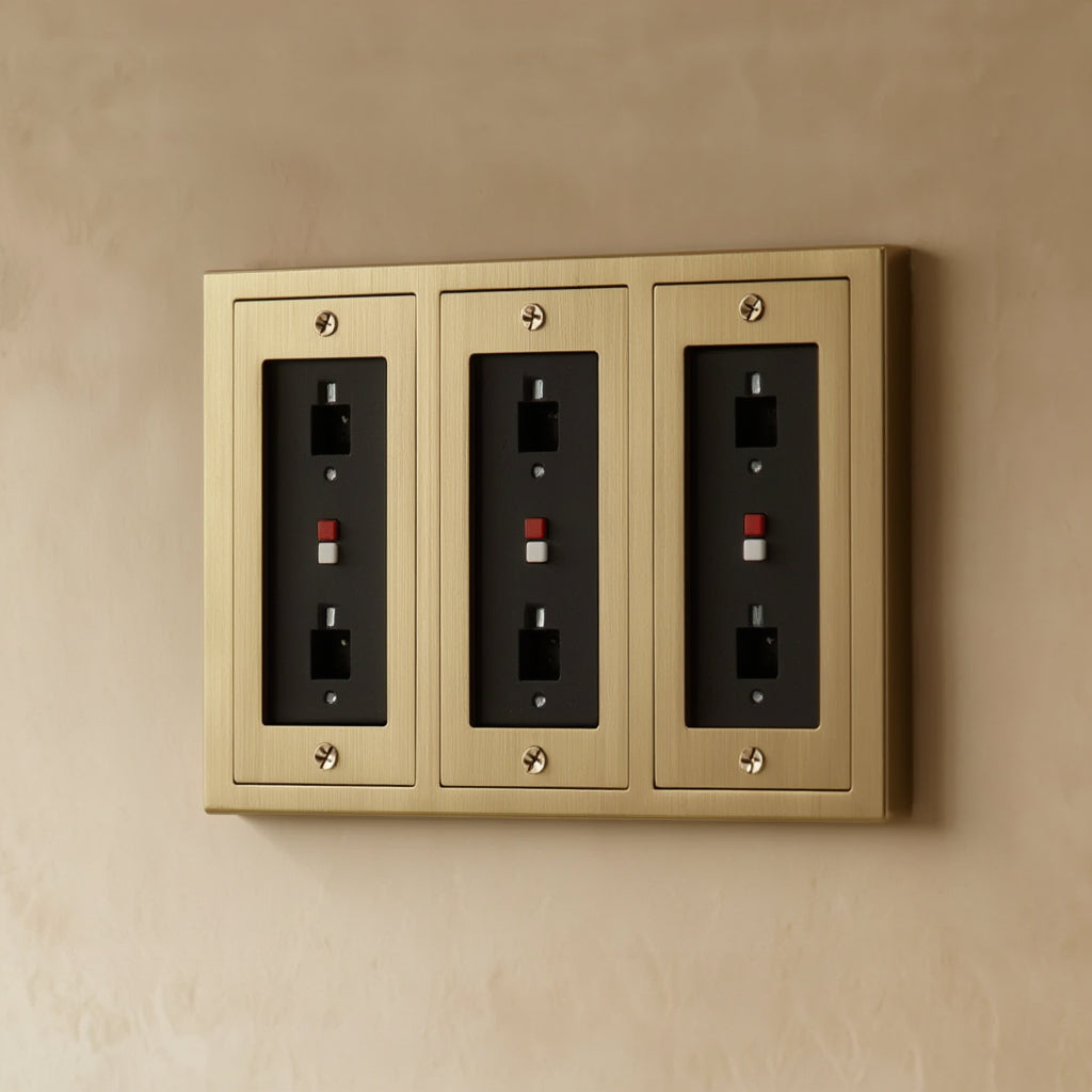 Atelier GFCI Socket Plate, Triple