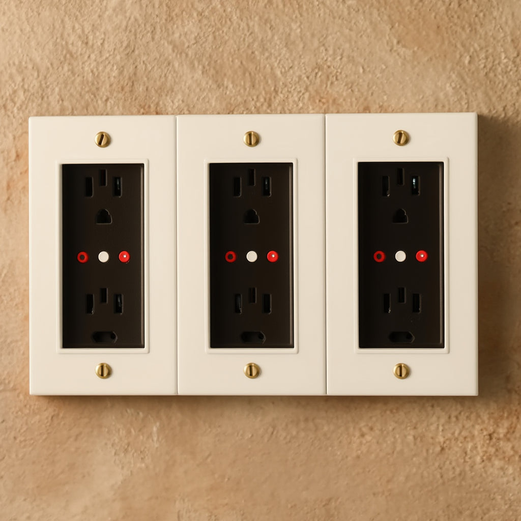 Atelier GFCI Socket Plate, Triple
